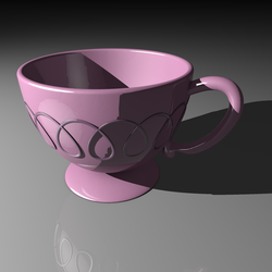 Size: 1000x1000 | Tagged: safe, artist:snoopystallion, derpibooru exclusive, all bottled up, g4, 3d, cinema 4d, cup, render, teacup