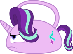 Size: 4021x3013 | Tagged: safe, artist:paganmuffin, starlight glimmer, object pony, original species, all bottled up, g4, high res, inanimate tf, objectification, ponified, simple background, solo, starlight glimmer is not amused, teapot, transformation, transparent background, unamused, vector