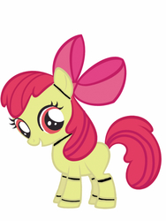 Size: 768x1024 | Tagged: safe, artist:ripped-ntripps, apple bloom, g4, animatronic, five nights at freddy's