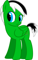 Size: 1024x1592 | Tagged: safe, artist:jeremeymcdude, oc, oc only, oc:rick "dash" witt, pegasus, pony, male, show accurate, simple background, solo, transparent background, vector