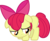 Size: 4500x3650 | Tagged: safe, artist:slb94, apple bloom, earth pony, pony, call of the cutie, g4, absurd resolution, cute, female, filly, floppy ears, head down, looking away, sad, sadorable, simple background, solo, transparent background, vector