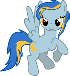 Size: 1024x1101 | Tagged: safe, artist:jeremeymcdude, oc, oc only, oc:moondust messerschmitt, pegasus, pony, bedroom eyes, show accurate, simple background, solo, transparent background, vector