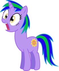 Size: 1024x1233 | Tagged: safe, artist:jeremeymcdude, oc, oc only, oc:shimmer starr, pony, unicorn, disbelief, show accurate, simple background, solo, transparent background, vector