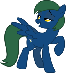 Size: 720x793 | Tagged: safe, artist:jeremeymcdude, oc, oc only, oc:night starr, pegasus, pony, mother, show accurate, simple background, solo, transparent background, vector