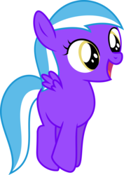 Size: 1024x1447 | Tagged: safe, artist:jeremeymcdude, oc, oc only, oc:bright starr, pegasus, pony, g4, female, filly, show accurate, simple background, solo, transparent background, twin, vector