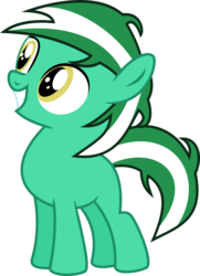 Size: 1024x1415 | Tagged: safe, artist:jeremeymcdude, oc, oc only, oc:mint starr, earth pony, pony, g4, colt, male, show accurate, simple background, solo, transparent background, twin, vector