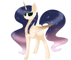 Size: 3000x2520 | Tagged: dead source, safe, artist:php146, oc, oc only, alicorn, pony, alicorn oc, black sclera, eye clipping through hair, female, high res, mare, raised hoof, simple background, solo, transparent background