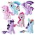 Size: 500x500 | Tagged: safe, pinkie pie, rainbow dash, twilight sparkle, alicorn, earth pony, merpony, pegasus, pony, seapony (g4), g4, dorsal fin, female, fin, fin wings, fins, fish tail, flowing mane, flowing tail, hasbro, irl, mane six, mare, photo, plushie, tail, twilight sparkle (alicorn), wings