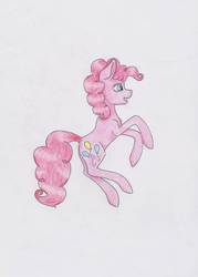 Size: 933x1306 | Tagged: safe, artist:sunshinerainart, pinkie pie, earth pony, pony, g4, female, solo, traditional art
