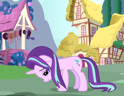 Size: 868x674 | Tagged: safe, screencap, starlight glimmer, pony, unicorn, all bottled up, g4, cropped, female, magically drained, mare, solo, tired