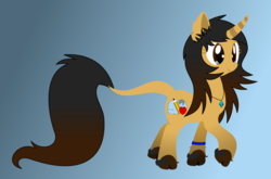 Size: 2125x1406 | Tagged: safe, artist:carloscreations, oc, oc only, oc:comana, pony, unicorn, gradient background, solo, vector