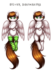 Size: 4200x5909 | Tagged: safe, artist:confetticakez, oc, oc only, pegasus, pony, absurd resolution, blushing, body pillow, body pillow design, clothes, looking at you, male, on back, socks, solo, stallion, stockings, striped socks, thigh highs