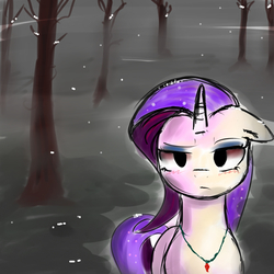 Size: 3000x3000 | Tagged: safe, artist:posionjoke, rarity, pony, unicorn, g4, dark, female, high res, solo, tree