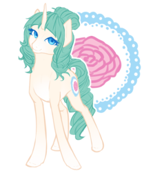 Size: 600x675 | Tagged: safe, artist:eiwly, oc, oc only, oc:porcelain rose, pony, unicorn, cutie mark, female, mare, simple background, solo, transparent background