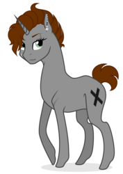 Size: 744x1052 | Tagged: safe, artist:shizow, oc, oc only, oc:paul, pony, unicorn, ear piercing, earring, female, jewelry, looking at you, mare, piercing, simple background, smiling, solo, transparent background