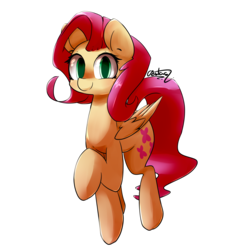 Size: 5000x5000 | Tagged: safe, artist:luxaestas, fluttershy, pegasus, pony, g4, absurd resolution, cute, female, looking at you, mare, raised hoof, shyabetes, signature, simple background, smiling, solo, transparent background