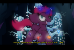 Size: 1283x879 | Tagged: safe, artist:thefanficfanpony, tempest shadow, tree of harmony, pony, unicorn, g4, my little pony: the movie, broken horn, elements of harmony, female, horn, solo