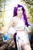 Size: 2731x4096 | Tagged: safe, artist:gekkolilly, rarity, human, g4, belly button, breasts, clothes, cosplay, costume, female, forest, high res, irl, irl human, jewelry, midriff, necklace, photo, solo, staff, water