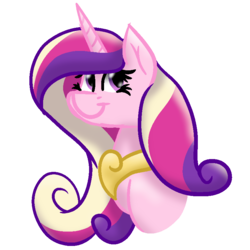 Size: 800x800 | Tagged: safe, artist:jen-neigh, princess cadance, alicorn, pony, g4, bust, female, simple background, solo, transparent background