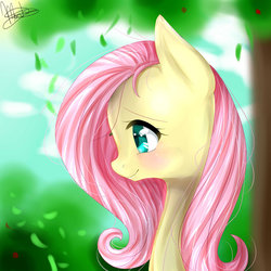Size: 1024x1024 | Tagged: safe, artist:martuchan200, fluttershy, pegasus, pony, g4, female, mare, solo