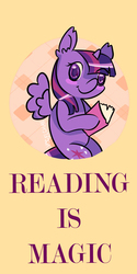 Size: 750x1500 | Tagged: safe, artist:vogelchan, twilight sparkle, alicorn, pony, g4, book, female, solo, that pony sure does love books, twilight sparkle (alicorn)