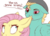 Size: 1280x921 | Tagged: safe, artist:evehly, fluttershy, zephyr breeze, pegasus, pony, flutter brutter, g4, my little pony: friendship is magic, annoyed, brother and sister, dialogue, drug addict, duo, floppy ears, fluttershy is not amused, hat, high, looking back, misleading thumbnail, out of focus, simple background, stoned, white background