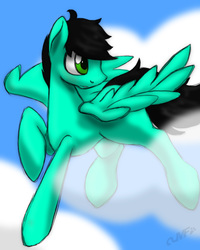 Size: 1200x1500 | Tagged: safe, artist:miniferu, oc, oc only, oc:drawing pad, pegasus, pony