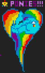 Size: 560x906 | Tagged: safe, rainbow dash, g4, april fools, heart pony, pixel art, r/place, reddit