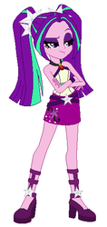 Size: 252x536 | Tagged: safe, artist:wynterstar93, aria blaze, equestria girls, g4, clothes, crossed arms, female, high heels, jewelry, pendant, skirt, sleeveless, solo