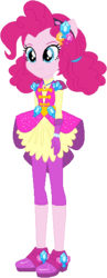 Size: 223x572 | Tagged: safe, artist:ra1nb0wk1tty, artist:selenaede, pinkie pie, equestria girls, g4, my little pony equestria girls: legend of everfree, balloon, clothes, crystal guardian, female, gloves, ponied up, shoes, simple background, solo, sparkles, white background