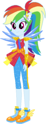 Size: 220x586 | Tagged: safe, artist:ra1nb0wk1tty, artist:selenaede, rainbow dash, equestria girls, g4, my little pony equestria girls: legend of everfree, clothes, crystal guardian, crystal wings, female, ponied up, shoes, simple background, sneakers, solo, sparkles, white background, wings
