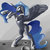 Size: 1024x1024 | Tagged: safe, artist:xxkrutoy, nightmare moon, alicorn, pony, g4, female, rearing, solo, spread wings