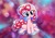 Size: 3508x2480 | Tagged: safe, artist:conniethecasanova, artist:inowiseei, color edit, edit, pinkie pie, earth pony, pony, g4, colored, female, high res, party horn, sitting, solo, wallpaper, wallpaper edit