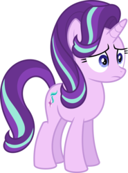 Size: 6400x8660 | Tagged: safe, artist:parclytaxel, starlight glimmer, pony, unicorn, g4, no second prances, .svg available, absurd resolution, female, frown, look of betrayal, mare, oh no, simple background, solo, transparent background, vector, worried