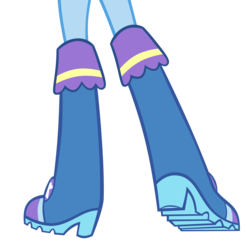 Size: 2168x2167 | Tagged: safe, trixie, equestria girls, g4, boots, boots shot, clothes, high heel boots, high res, legs, pictures of legs, raised leg, rear view, shoes, simple background, white background