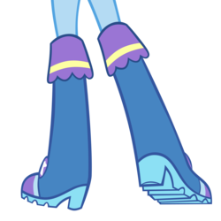 Size: 2168x2167 | Tagged: safe, trixie, equestria girls, g4, boots, boots shot, clothes, high heel boots, high res, legs, pictures of legs, raised leg, rear view, shoes, simple background, trixie wearing her boots, white background