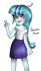 Size: 524x902 | Tagged: safe, artist:5341456, sonata dusk, equestria girls, g4, female, open mouth, simple background, smiling, solo, white background