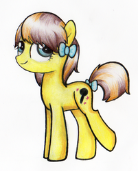 Size: 499x622 | Tagged: safe, artist:songbirdserenade, oc, oc only, earth pony, pony, bow, female, mare, michelle creber, simple background, solo, white background