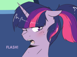 Size: 3000x2242 | Tagged: safe, artist:lrusu, edit, flash sentry, twilight sparkle, alicorn, pegasus, pony, comic:a radiant future, g4, alternate hairstyle, blushing, book, comic, high res, implied flashlight, implied pregnancy, implied shipping, implied straight, magic, ponytail, prone, twilight sparkle (alicorn)