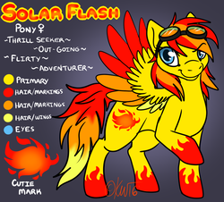 Size: 832x751 | Tagged: safe, artist:felisrandomis, oc, oc only, oc:solar flash, reference sheet, solo