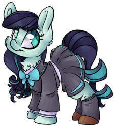 Size: 4371x4841 | Tagged: safe, artist:cutepencilcase, coloratura, earth pony, pony, g4, the mane attraction, absurd resolution, clothes, commission, cute, female, mare, school uniform, simple background, solo, transparent background