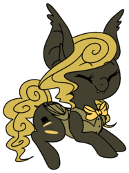 Size: 456x610 | Tagged: safe, artist:archego-art, oc, oc only, oc:black mambo, bat pony, pony, bow, clothes, simple background, solo, transparent background