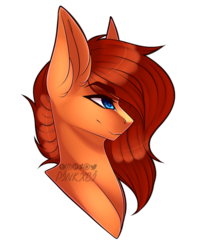 Size: 1280x1577 | Tagged: safe, artist:pinkxei, oc, oc only, pony, bust, female, mare, portrait, simple background, solo, transparent background