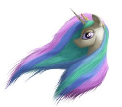 Size: 4000x3508 | Tagged: safe, artist:bcrich40, princess celestia, pony, g4, female, mare, simple background, solo, transparent background, wallpaper, windswept mane