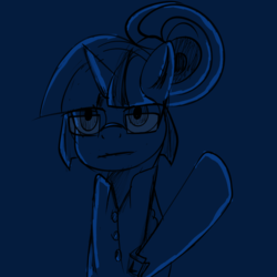 Size: 2000x2000 | Tagged: safe, artist:anonbelle, sci-twi, twilight sparkle, g4, 30 minute art challenge, glasses, high res
