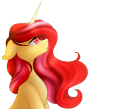 Size: 2512x2181 | Tagged: safe, artist:ohhoneybee, oc, oc only, oc:pretty shine, pony, unicorn, bust, female, high res, mare, portrait, simple background, solo, transparent background
