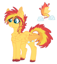 Size: 671x751 | Tagged: safe, artist:wanderingpegasus, oc, oc only, oc:flamespark, pegasus, pony, female, mare, simple background, solo, transparent background