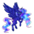 Size: 3500x3500 | Tagged: safe, artist:micky-ann, artist:wintersporkle, princess luna, g4, collaboration, ethereal mane, female, flying, high res, simple background, solo, transparent background, unshorn fetlocks