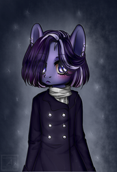 Size: 755x1102 | Tagged: safe, artist:goodammi09, oc, oc only, anthro, anthro oc, clothes, female, mare, solo