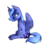 Size: 2694x2586 | Tagged: safe, artist:louise040506, artist:punbun4fun, princess luna, g4, female, high res, s1 luna, simple background, sitting, solo, spread wings, transparent background, wings